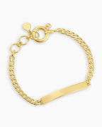 Gold engravable bracelet || option::18K Gold Plated