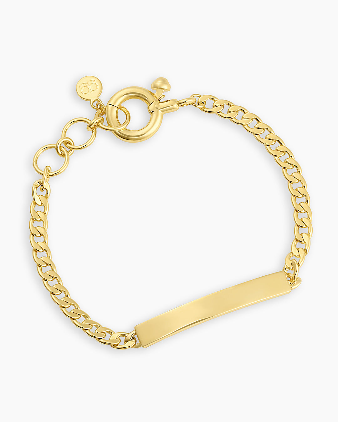 Gold engravable bracelet || option::18K Gold Plated