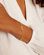 Wilder Alphabet Bracelet Alphabet Bracelet #D || option::18K Gold Plated, D