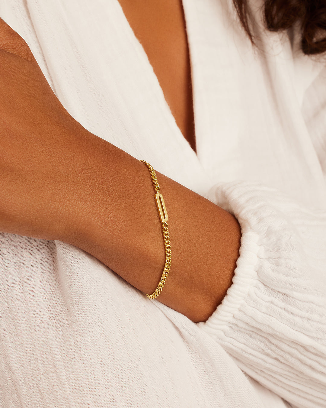 Wilder Alphabet Bracelet Alphabet Bracelet #D || option::18K Gold Plated, D