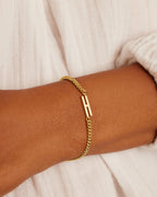 Wilder Alphabet Bracelet Alphabet Bracelet #H || option::18K Gold Plated, H