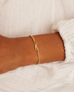 Wilder Alphabet Bracelet Alphabet Bracelet #K || option::18K Gold Plated, K