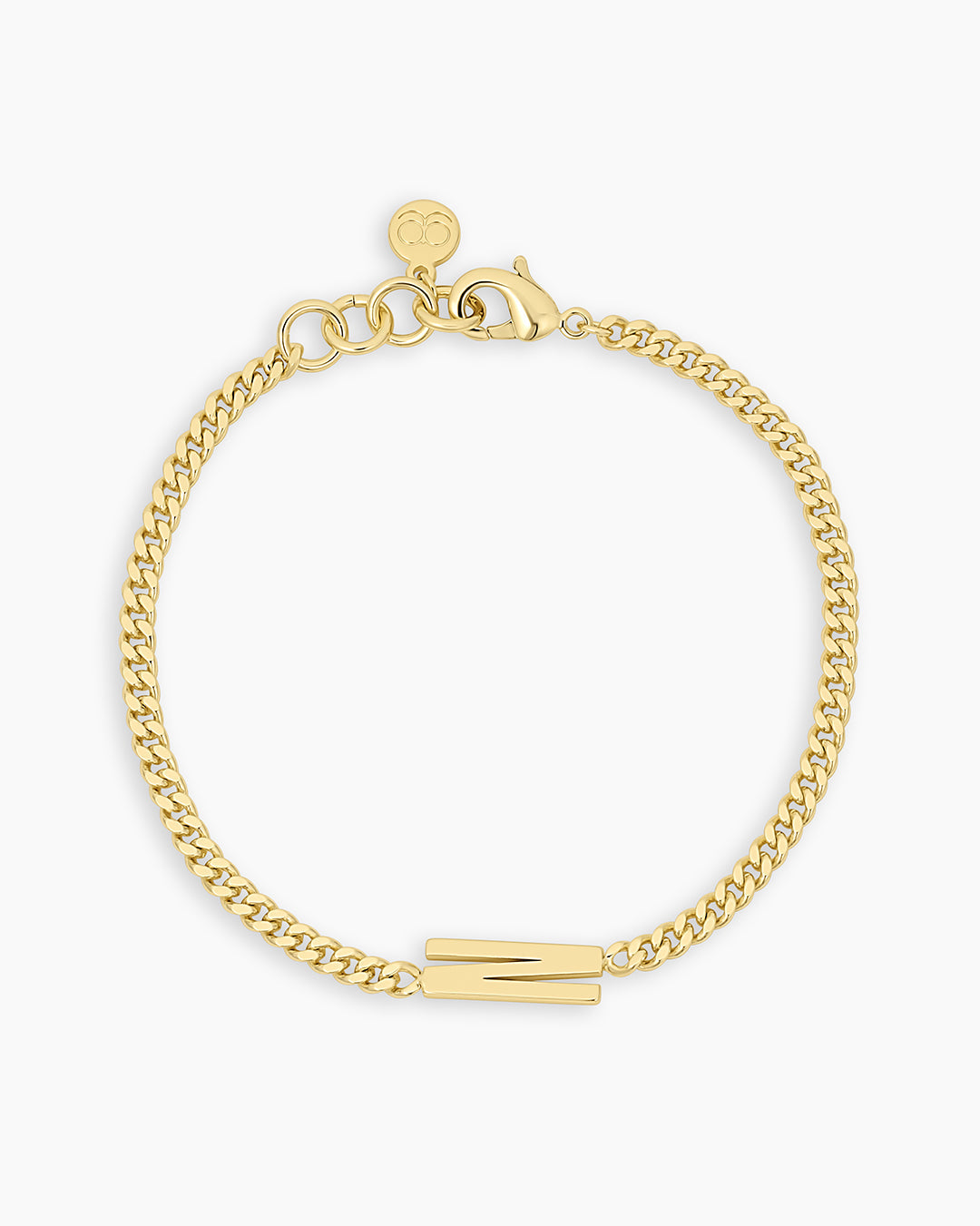 Wilder Alphabet Bracelet Alphabet Bracelet #N || option::18K Gold Plated, N