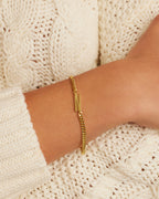Wilder Alphabet Bracelet Alphabet Bracelet #N || option::18K Gold Plated, N