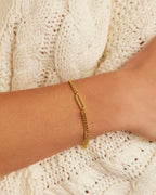 Wilder Alphabet Bracelet Alphabet Bracelet #O || option::18K Gold Plated, O