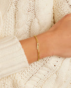 Wilder Alphabet Bracelet Alphabet Bracelet #R || option::18K Gold Plated, R