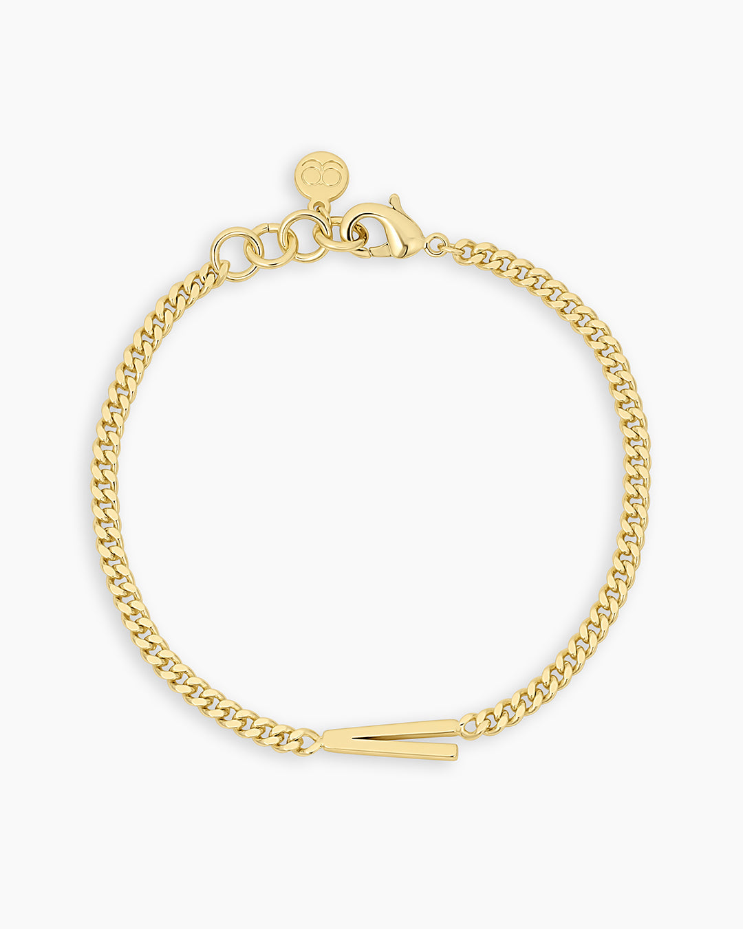 Wilder Alphabet Bracelet Alphabet Bracelet #V || option::18K Gold Plated, V