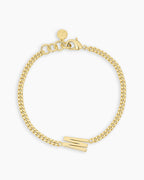 Wilder Alphabet Bracelet Alphabet Bracelet #W || option::18K Gold Plated, W