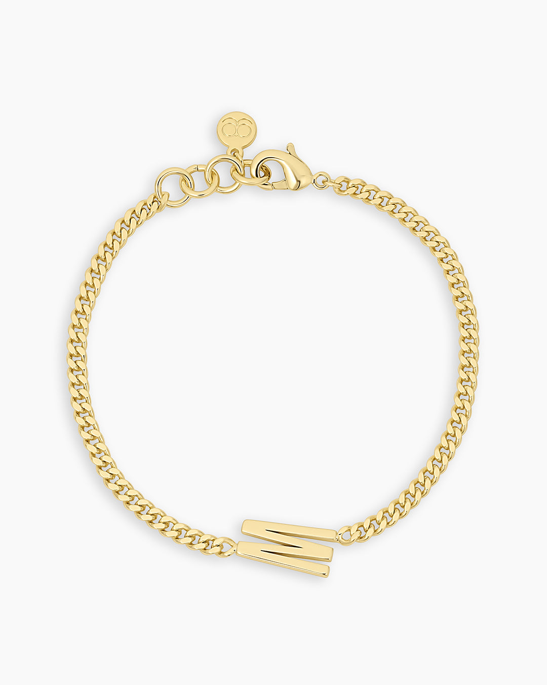 Wilder Alphabet Bracelet Alphabet Bracelet #W || option::18K Gold Plated, W