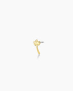 Palm Charm Stud || option::18K Gold Plated, Palm