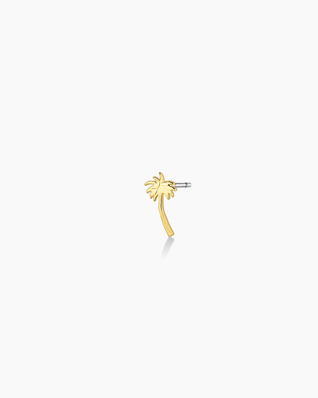 Palm Charm Stud || option::18K Gold Plated, Palm