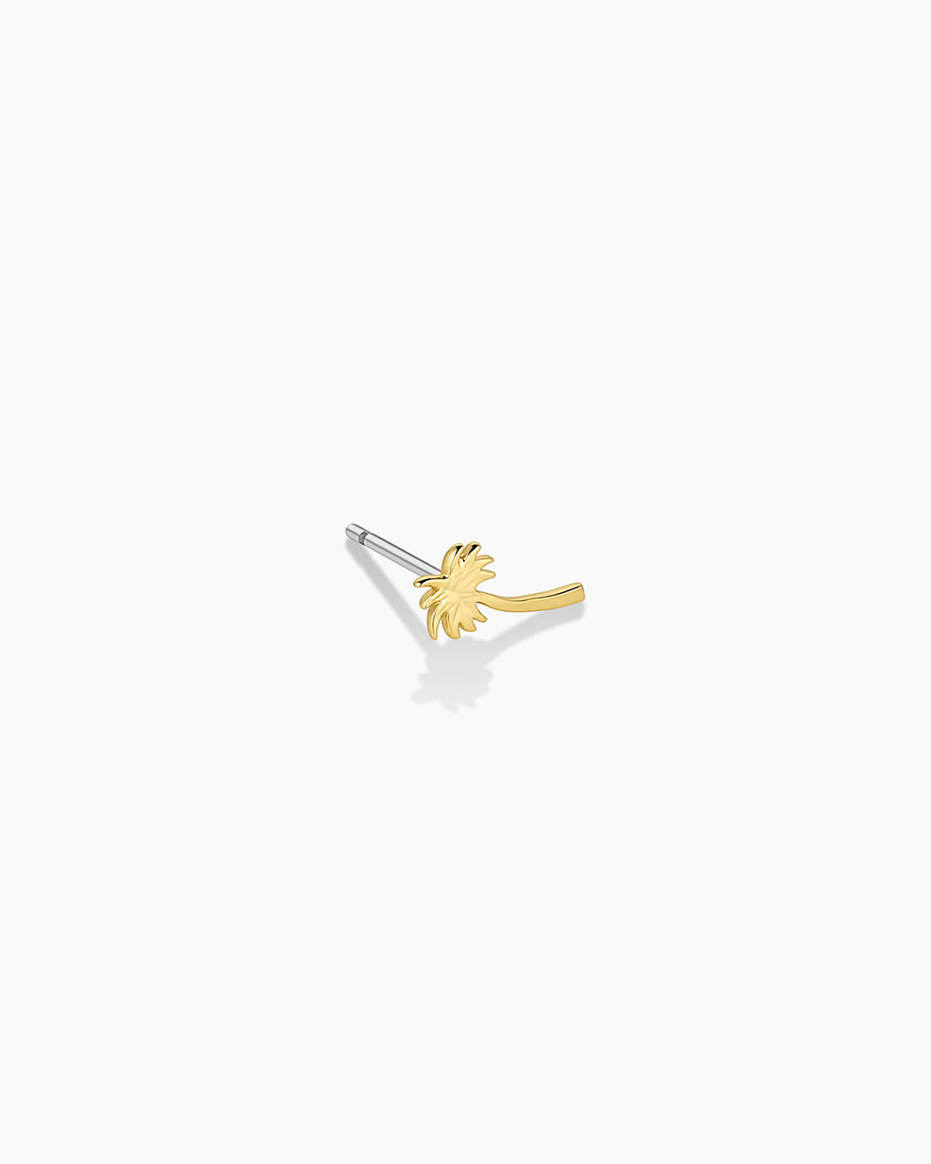 Palm Charm Stud || option::18K Gold Plated, Palm