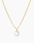 Reese Pearl Necklace || option::18K Gold Plated