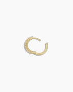 Diamond Huggie || option::14K Solid Gold