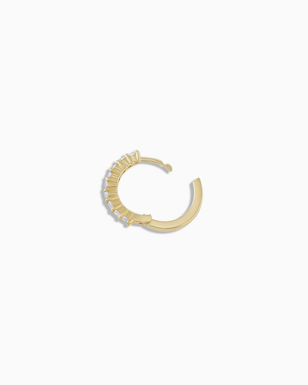 Diamond Huggie || option::14K Solid Gold