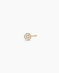Diamond Pave Studs || option::14K Solid Gold