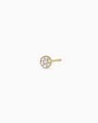 Diamond Pave Studs || option::14K Solid Gold