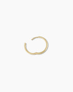 Classic Gold Huggie || option::14K Solid Gold, 11mm
