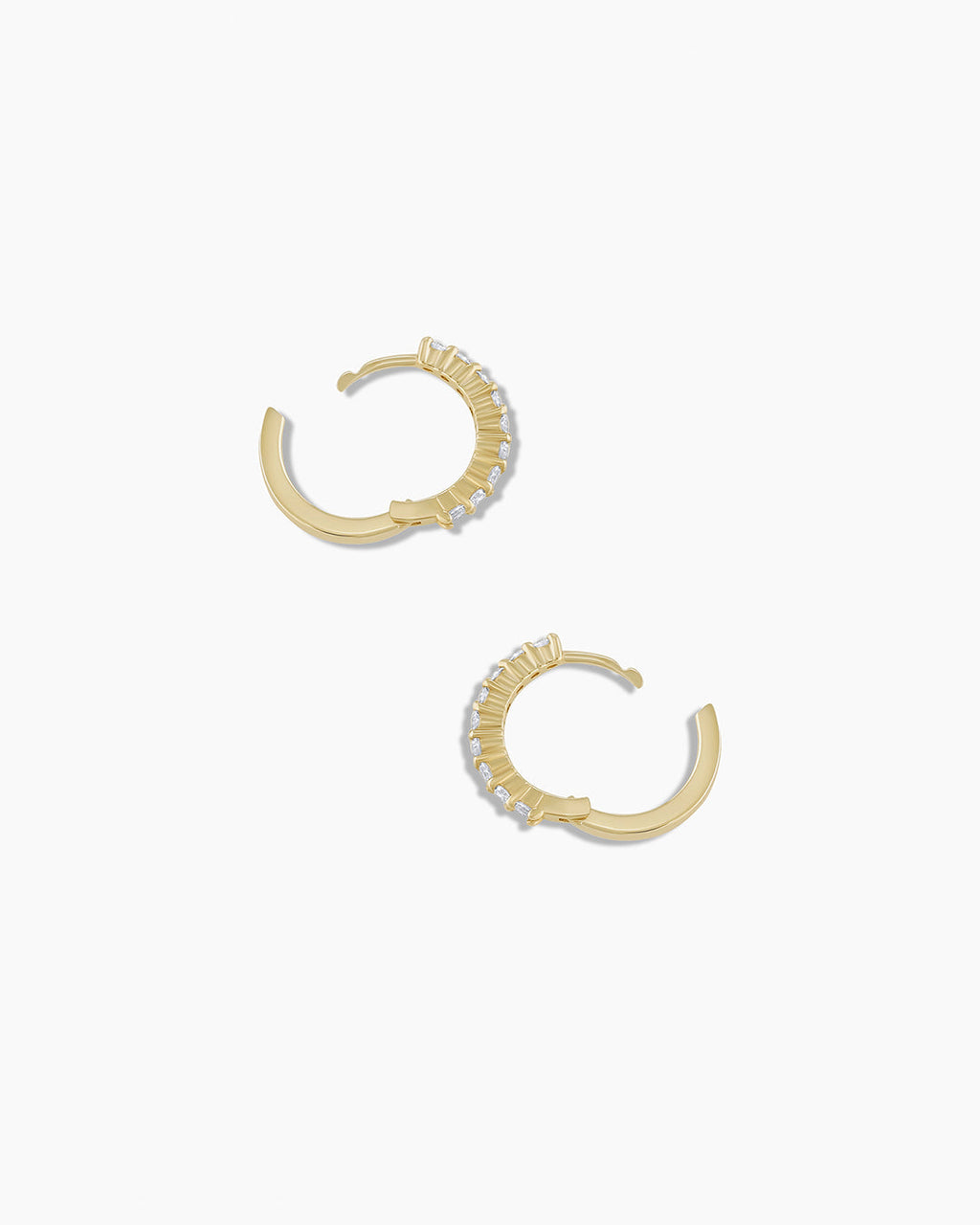 Diamond Huggies || option::14K Solid Gold