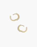 Diamond Huggies || option::14K Solid Gold