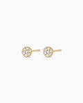 Diamond Pave Studs || option::14K Solid Gold