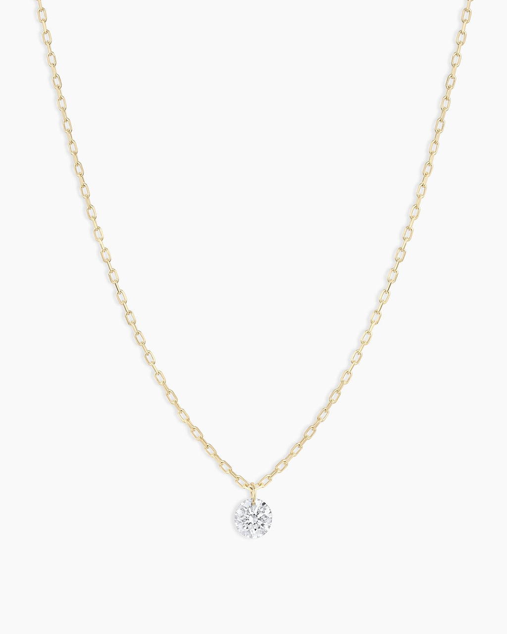 Floating Diamond Necklace || option::18K Solid Gold