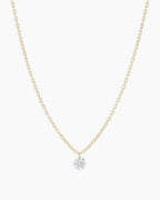 Floating Diamond Necklace || option::18K Solid Gold