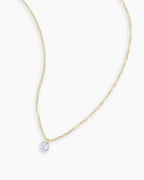 Floating Diamond Necklace || option::18K Solid Gold