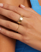Cluster White Topaz Ring || option::14K Solid Gold