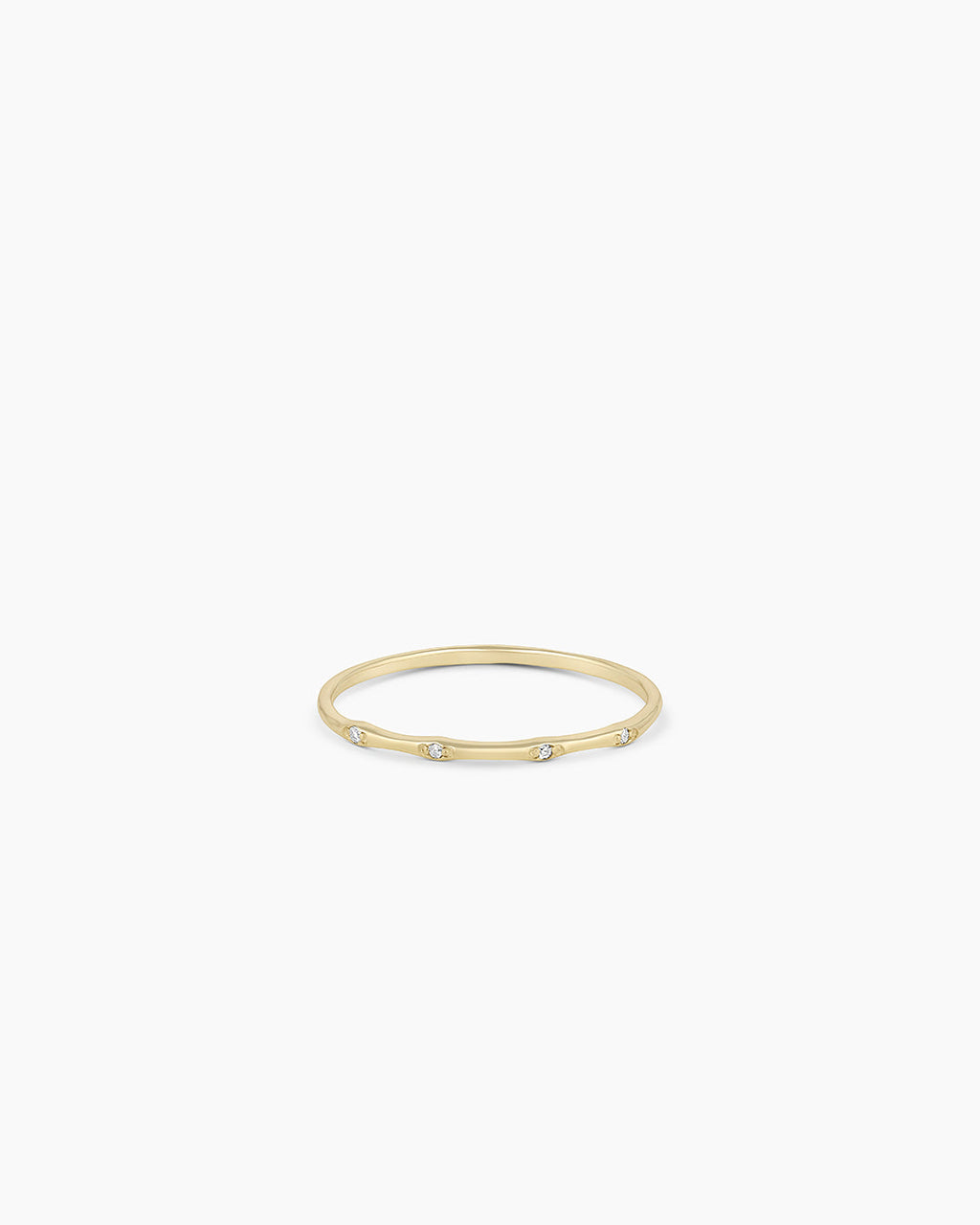 Diamonds Stacking Ring || option::14K Solid Gold
