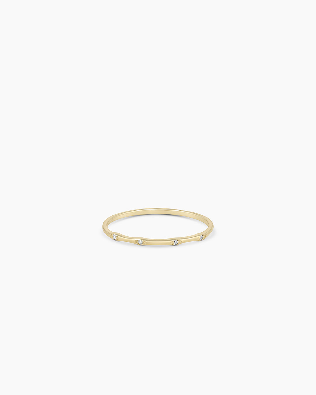 Diamonds Stacking Ring || option::14K Solid Gold