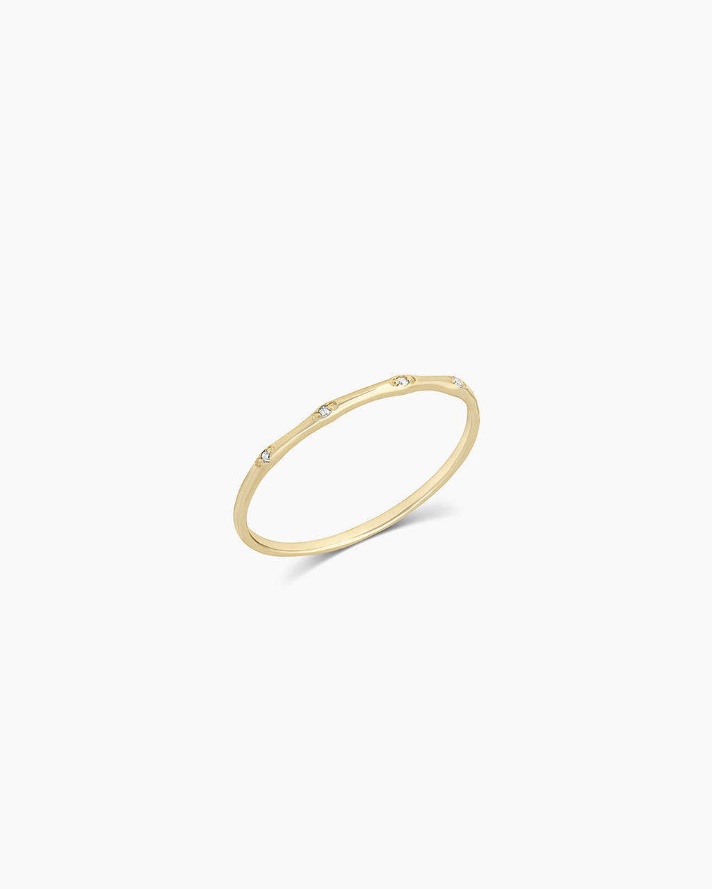 Diamonds Stacking Ring || option::14K Solid Gold