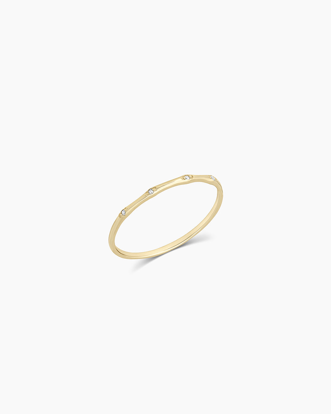 Diamonds Stacking Ring || option::14K Solid Gold
