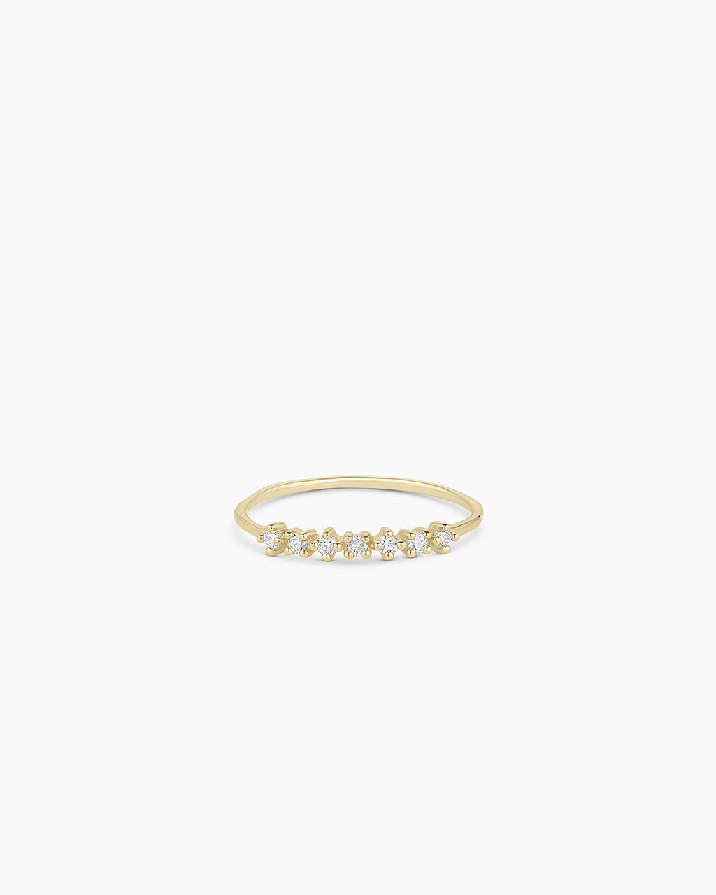 Diamond Row Ring || option::14K Solid Gold