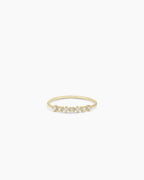 Diamond Row Ring || option::14K Solid Gold