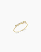 Diamond Row Ring || option::14K Solid Gold