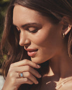 Diamond Row Ring || option::14K Solid Gold