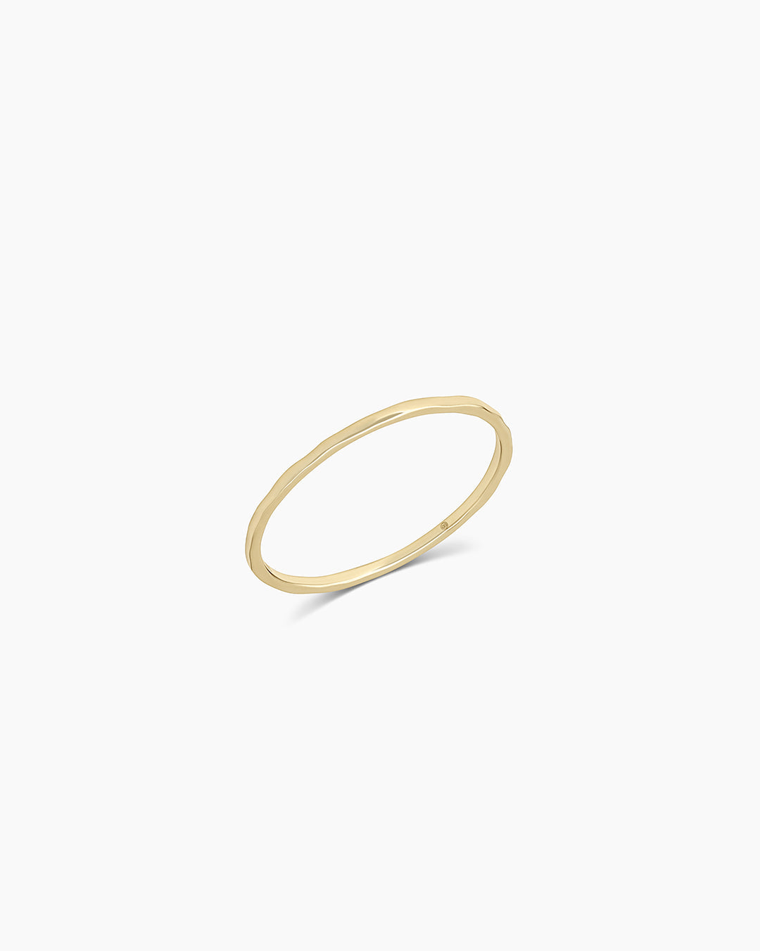 Classic Gold Plated G Ring || option::14K Solid Gold