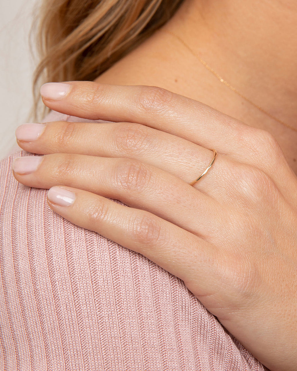Classic Gold Plated G Ring || option::14K Solid Gold