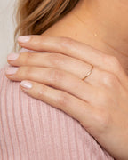 Classic Gold Plated G Ring || option::14K Solid Gold