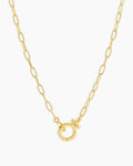 Parker Mini Necklace chain link necklace || option::18K Gold Plated