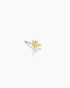Bee Charm Stud || option::18K Gold Plated, Bee
