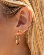 Bee Charm Stud || option::18K Gold Plated, Bee