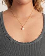 Pearl Parker Charm || option::18K Gold Plated