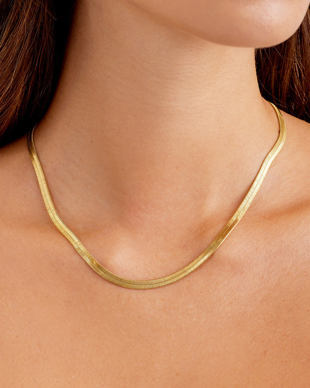 Venice Necklace || option::17 in., 18K Gold Plated