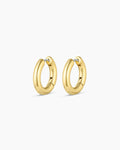 Lou Hoops chunky hoops bold hoop earrings || option::18K Gold Plated
