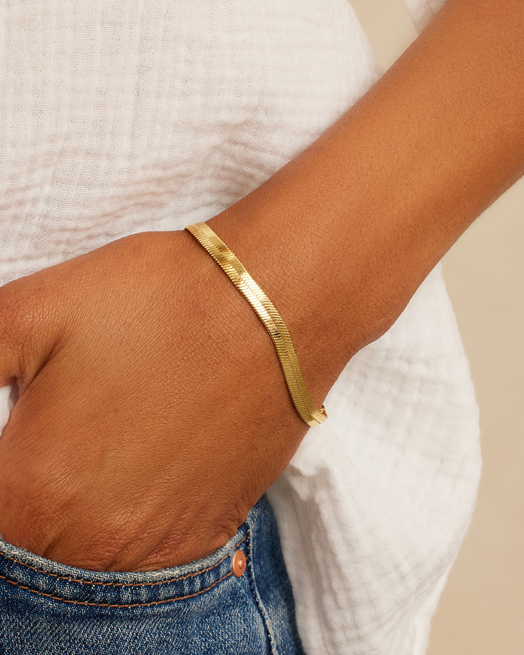 Venice Bracelet || option::18K Gold Plated