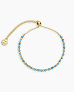 Power Gemstone Brooks Bracelet for Inspiration || option::18K Gold Plated, Apatite - Inspiration