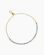Power Gemstone Brooks Bracelet for Inspiration || option::18K Gold Plated, Apatite - Inspiration
