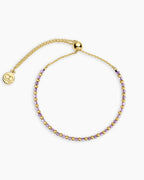Power Gemstone Brooks Bracelet for Tranquility || option::18K Gold Plated, Amethyst - Tranquility